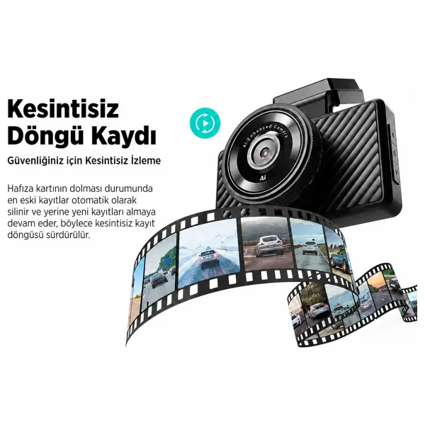 Botslab 360+ G500h Pro Ön Ve Arka Araç Kamerası Seti - Görsel 6