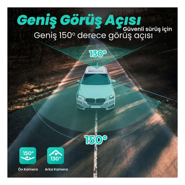Botslab 360+ G500h Pro Ön Ve Arka Araç Kamerası Seti - Görsel 8