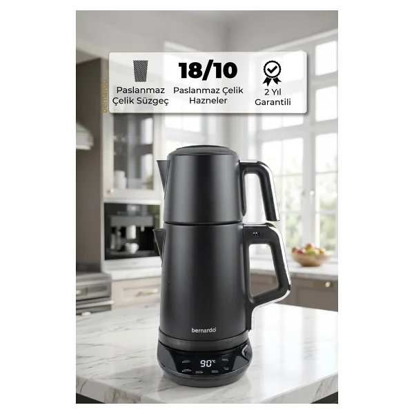 Bernardo Nova 2200 W Dijital Çelik Çay Makinesi - Görsel 7