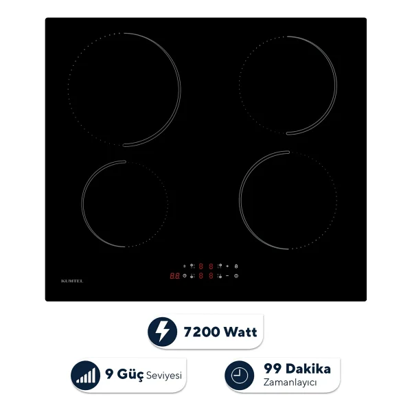 Kumtel Hı6-4tb İndüksiyonlu Ankastre Ocak - Görsel 8