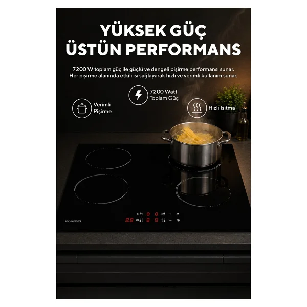 Kumtel Hı6-4tb İndüksiyonlu Ankastre Ocak - Görsel 2