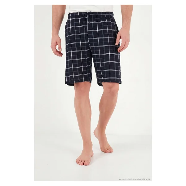 Buratti Pamuklu Regular Fit Bağlamalı Cepli 2'li Pijama Paket Şort Erkek Şort 6574004s2 Lacivert-Siyah-Bordo - Görsel 2
