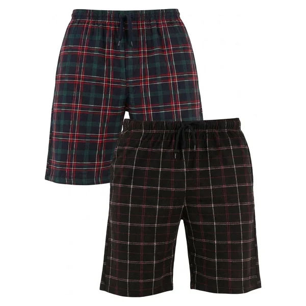 Buratti Pamuklu Regular Fit Bağlamalı Cepli 2'li Pijama Paket Şort Erkek Şort 6574004s2 Lacivert-Siyah-Bordo - Görsel 8