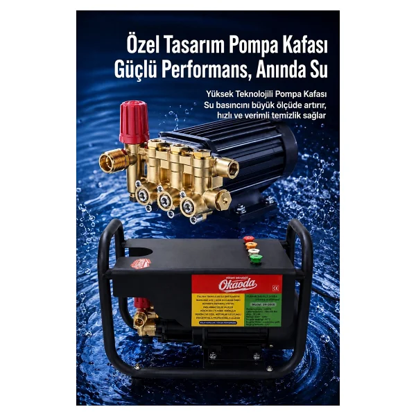 Okaoda Sn005 180 Bar Basınçlı Yıkama Makinesi - Görsel 3