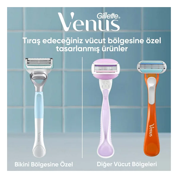 Gillette Venus 1 Başlıklı Kadın Tıraş Bıçağı - Görsel 7