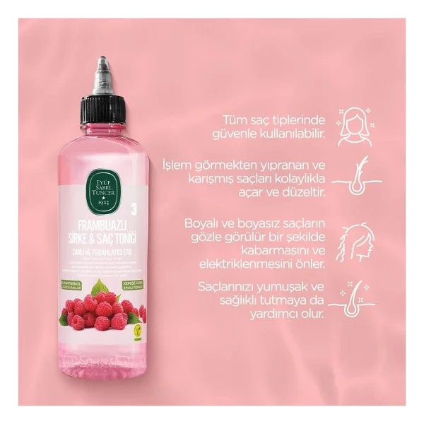 Bakım Spreyi 210 Ml, Şampuan 100 Ml, Tonik 500 Ml Frambuazlı Ve Rosie Hediye - Görsel 4