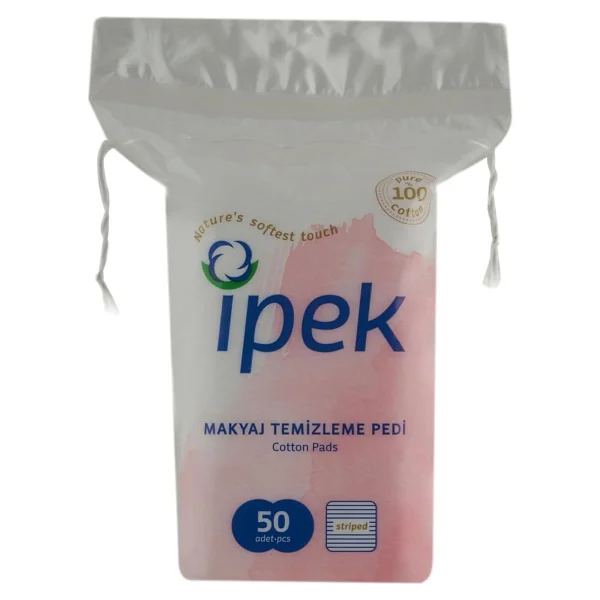 İpek Kare Makyaj Temizleme Pamuğu 50'li Paket - Görsel 2