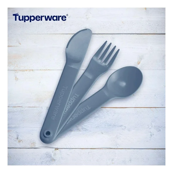 Tupperware Kaşık Bıçak Çatal Mavi Servis Seti - Görsel 2