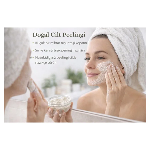 Eldione Ruşur Taşı (Sefidab) 10'lu Paket - Doğal Peeling Ve Cilt Yanileme Taşı Cilt Ve Doğum Lekeleri, Siyah Nokta, Akne İzleri Ve Güneş Lekeleri İçin Etkili 1 Paket Içi (10 Adet) - Görsel 2