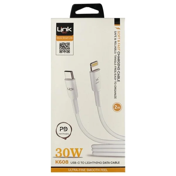 Linktech K608 2 M Type-C To Lightning Hızlı Şarj Kablosu - Görsel 2