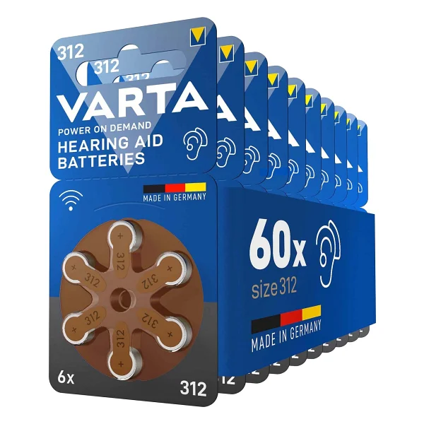 Varta 312 Numara 6'lı 10 Paket İşitme Cihazı Pili - Görsel 6