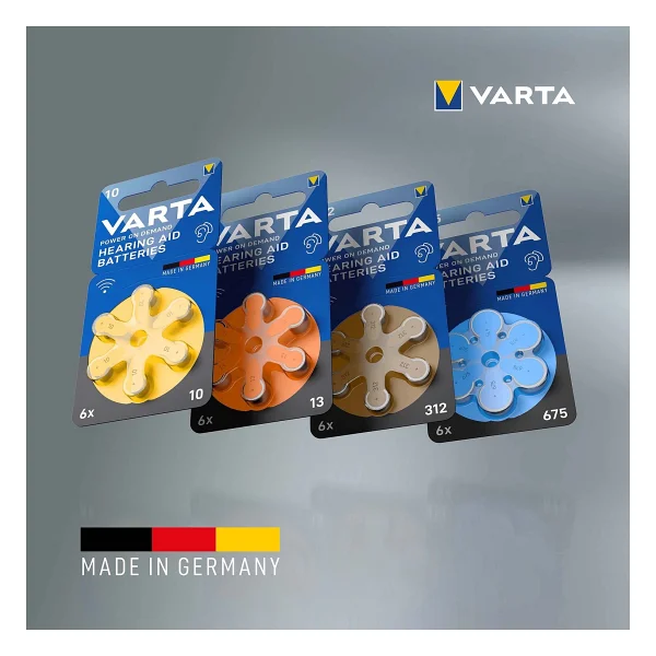 Varta 312 Numara 6'lı 10 Paket İşitme Cihazı Pili - Görsel 4