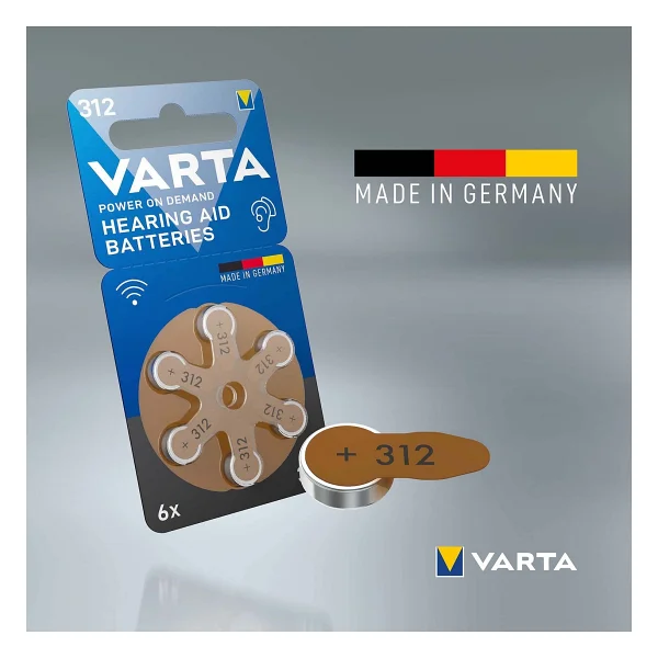 Varta 312 Numara 6'lı 10 Paket İşitme Cihazı Pili - Görsel 5