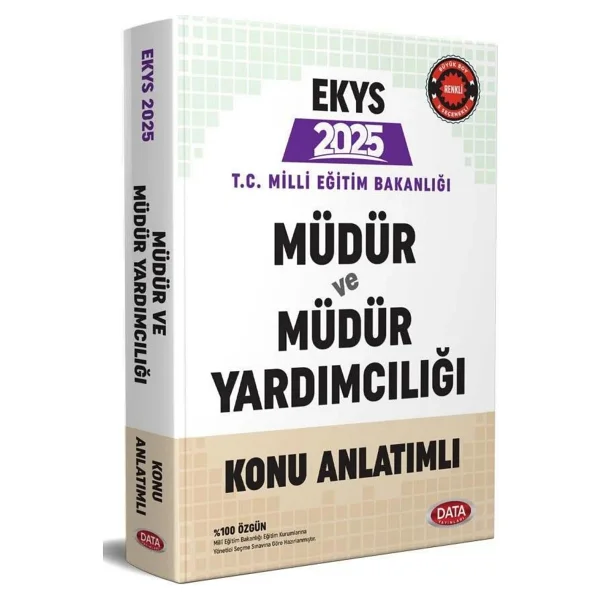 Data Yayınları 2024 Meb Ekys Müdür Ve Müdür Yardımcılığı Konu Anlatımlı - Görsel 2