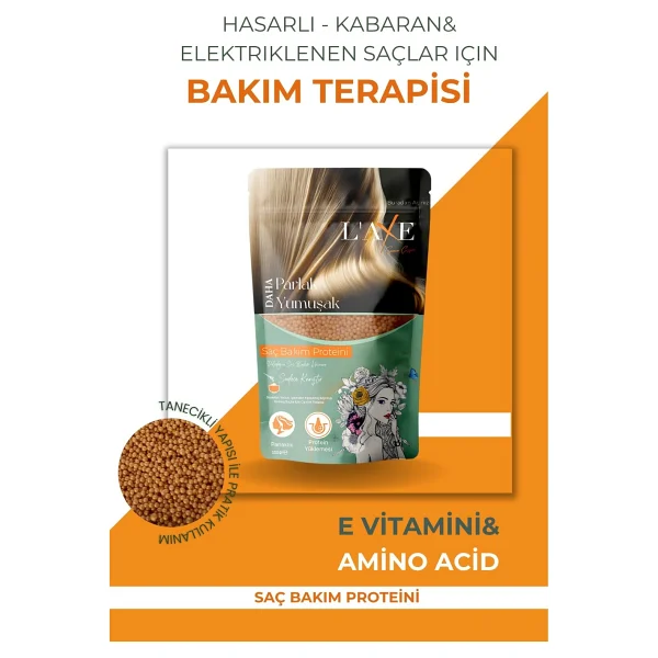 Hasarlı-Kabaran Saçlara Bakım Terapisi Saç Bakım Proteini 50 Gram - Görsel 2