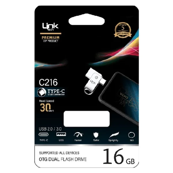 Linktech 16 GB Premium C216 Flash Bellek - Görsel 3