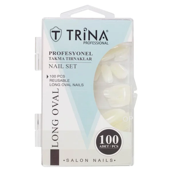 Trina Takma Tırnak 100 'lü Kutulu (Long Oval ) -02 - Görsel 2