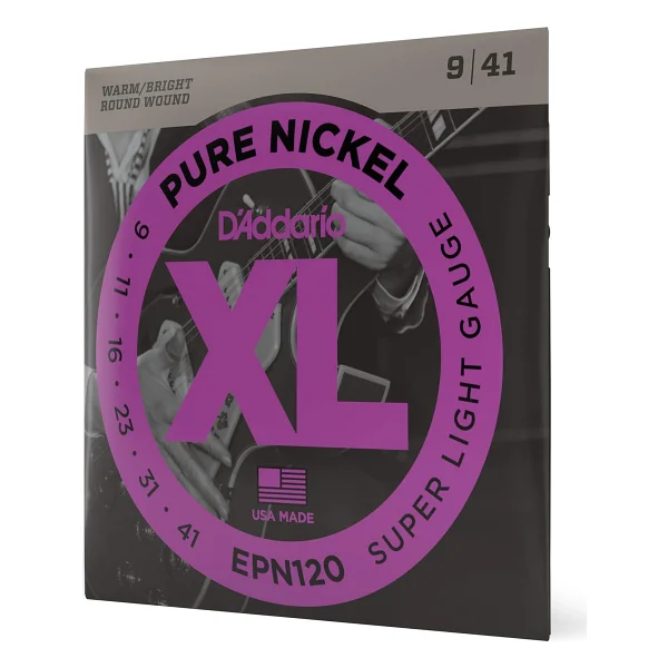 D'addario Pure Nickel Epn120 Super Light 09-41 Elektro Gitar Teli - Görsel 5
