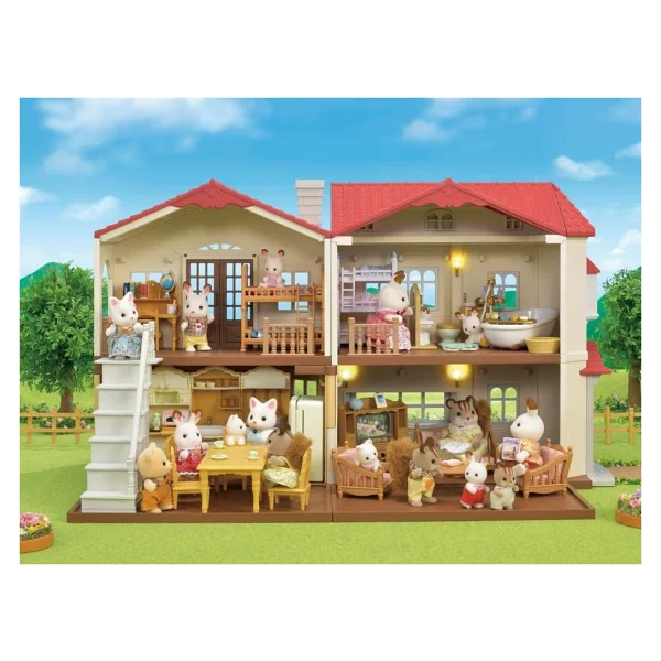 Sylvanian Families Kırmızı Çatılı Işıklı Şehir Evi 5302 - Görsel 4