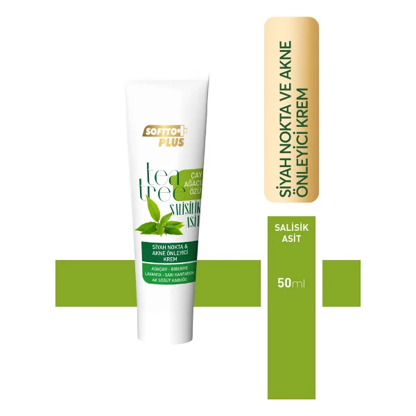 Softto Plus Çay Ağacı Özü & Salisilik Asit 50 Ml Sivilce Kremi - Görsel 6
