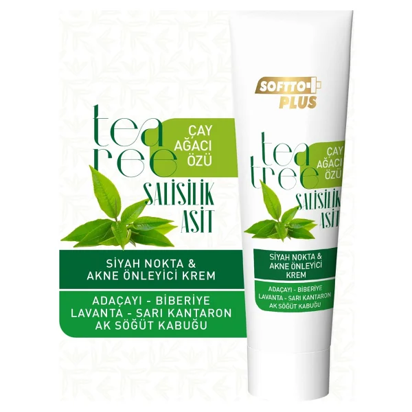 Softto Plus Çay Ağacı Özü & Salisilik Asit 50 Ml Sivilce Kremi - Görsel 3