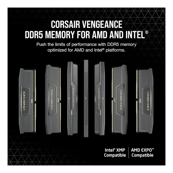 Corsair Vengeance 32 GB (2x16) 6000 MHz Cl30 Cmk32gx5m2b6000z30 DDR5 RAM - Görsel 2