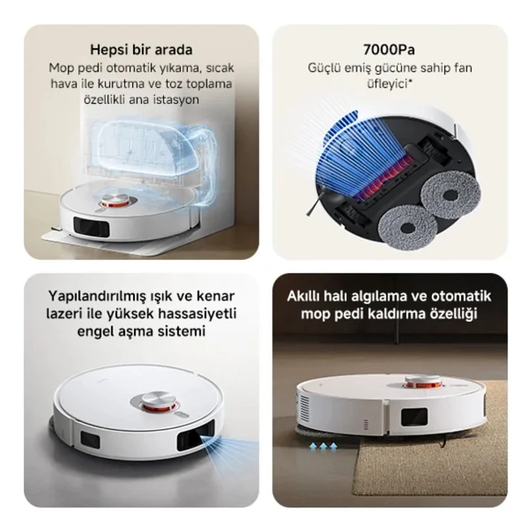 Xiaomi Robot Vacuum X20 Pro Çöp İstasyonlu Akıllı Robot Süpürge - Görsel 7