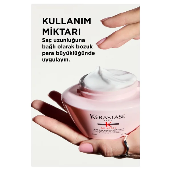 Kerastase Genesis Masque Reconstituant 200 Ml Dökülme Karşıtı Yoğun Güçlendirici Saç Maskesi - Görsel 10