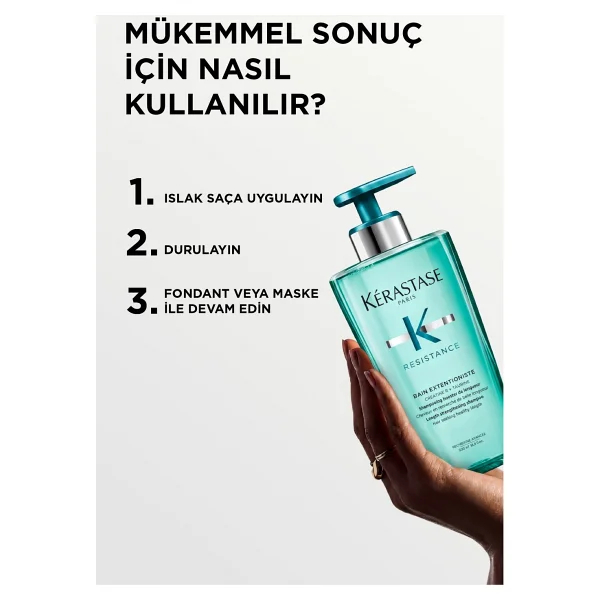 Kerastase Resistance Bain Extentioniste Saç Uzatan Şampuan 500 Ml - Görsel 6