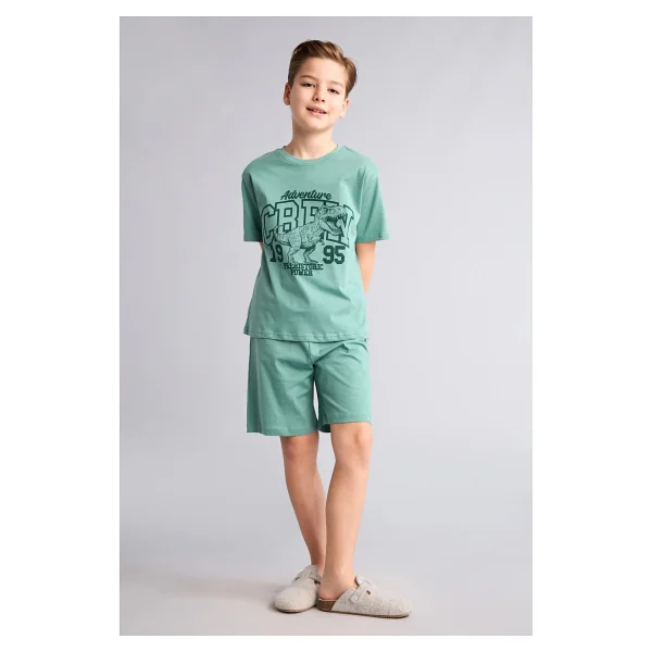 Defacto %100 Pamuk Baskılı 2'li Pijama Takımı Erkek Bebek G8826a826hs - Mavi - 11 - 12 Yaş - Görsel 8