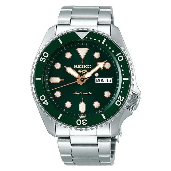Seiko 5 Sports Skx Srpd63k Çelik Kordon Koyu Yeşil Erkek Kol Saati - Görsel 6