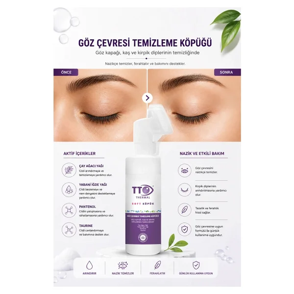 Tto Soft 150 Ml Göz Çevresi Temizleme Köpüğü - Görsel 4
