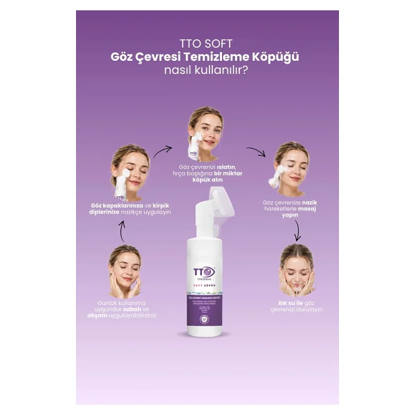 Tto Soft 150 Ml Göz Çevresi Temizleme Köpüğü - Görsel 7