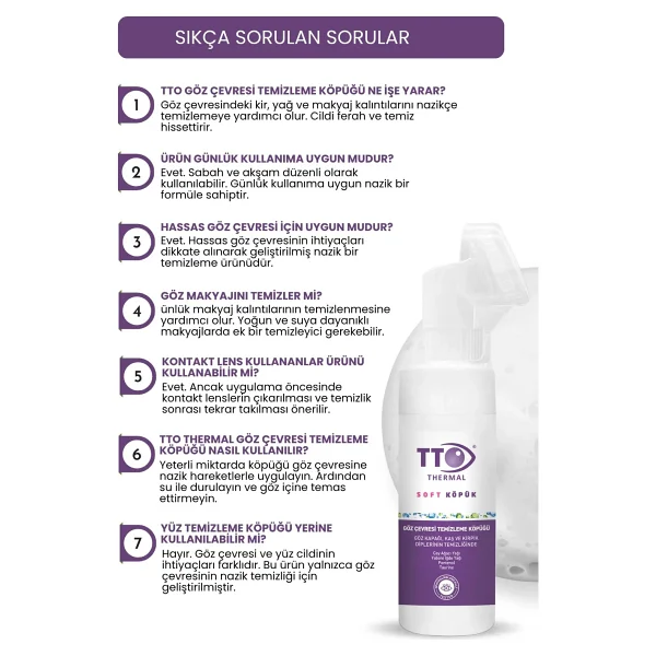 Tto Soft 150 Ml Göz Çevresi Temizleme Köpüğü - Görsel 8