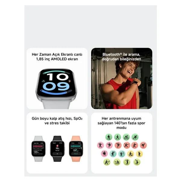 Xiaomi Redmi Watch 6 Active Akıllı Saat - Görsel 3