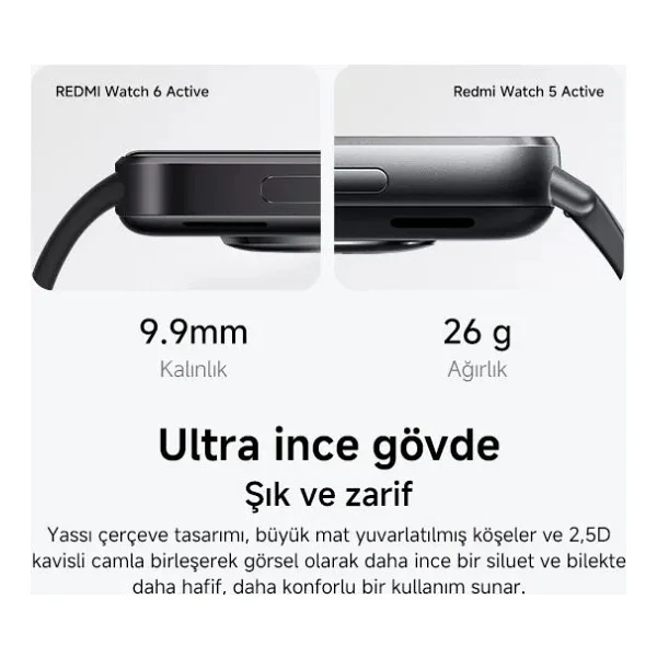Xiaomi Redmi Watch 6 Active Akıllı Saat - Görsel 9