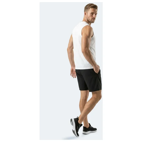 Slazenger Hazzar I Erkek Kolsuz Beyaz Tişört - Görsel 8