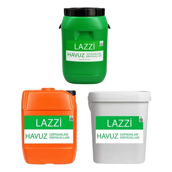 Lazzi Toz Klor 25 Kg - Yosun Önleyici 20 Kg - Toz Ph Düşürücü 25 Kg Paketi - Görsel 4