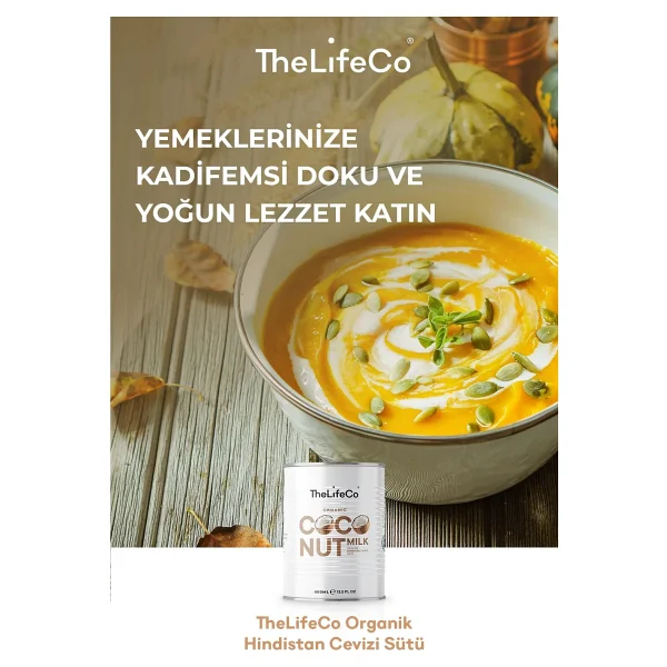 The Lifeco Organik 400 Ml Hindistan Cevizi Sütü - Görsel 3