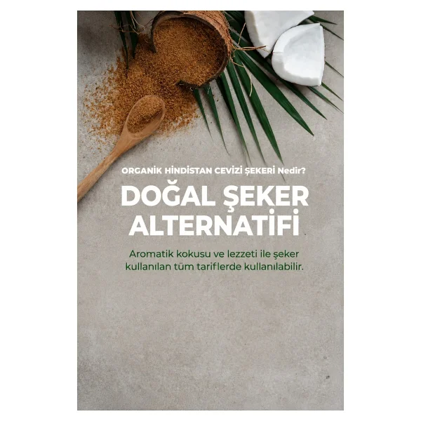 The Lifeco Organik Hindistan Cevizi Şekeri 300 Gr - Görsel 3