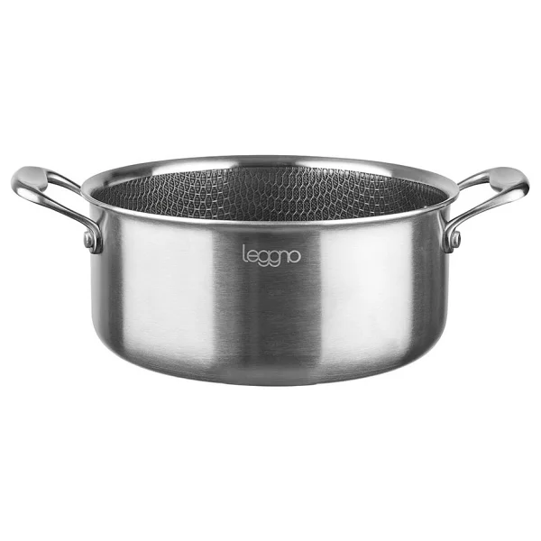 Leggno Elite Pro 3Ply Petek Dokulu 32 cm Derin Tencere - Görsel 5