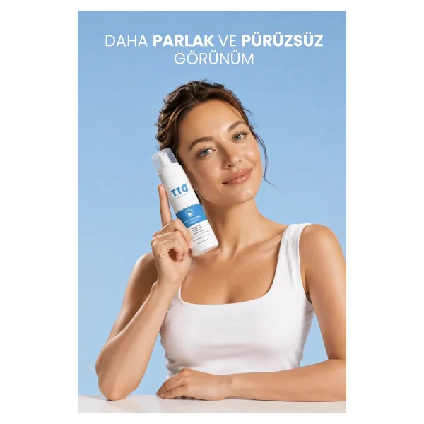 Tto Yüz Temizleme Köpüğü 200 Ml - Çay Ağacı Yağlı Arındırıcı Cilt Temizleyici Demodex'e Eğilimli Ciltler İçin - Görsel 5