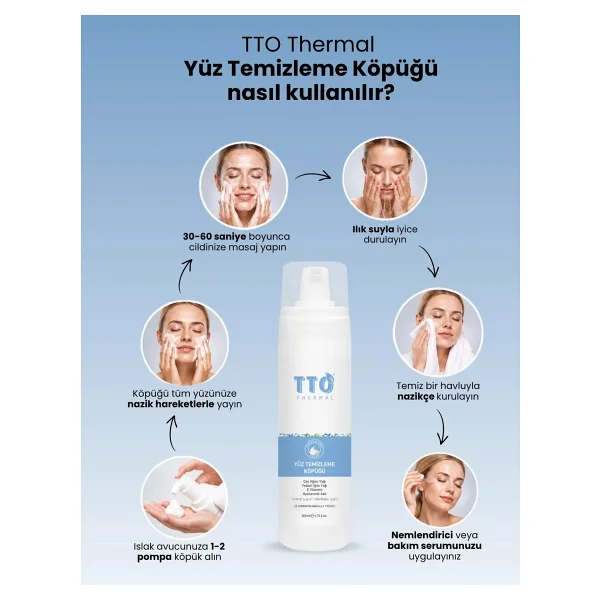 Tto Yüz Temizleme Köpüğü 200 Ml - Çay Ağacı Yağlı Arındırıcı Cilt Temizleyici Demodex'e Eğilimli Ciltler İçin - Görsel 7