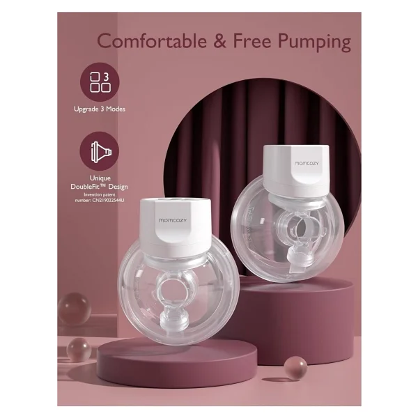 Momcozy S12 Pro Taşınabilir Göğüs Pompası, 3 Mod, 9 Seviye, Akıllı Ekran, Eller Serbest - Görsel 4