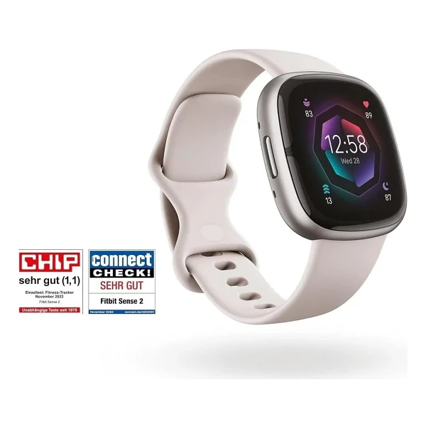 Google Fitbit Sense 2 Beyaz Akıllı Saat - Görsel 4