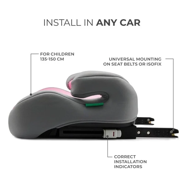 Kinderkraft I-Boost Isofix 135-150 Cm Oto Koltuğu Yükseltici - Görsel 3