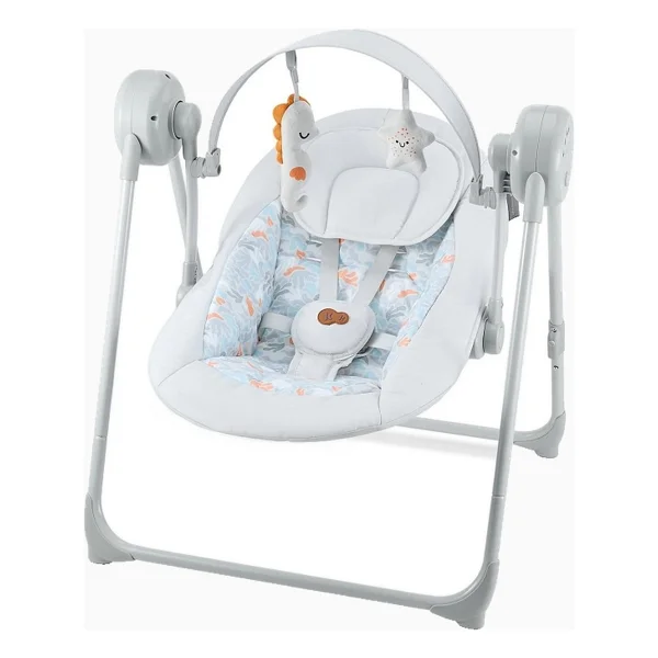 Kinderkraft Swıngee Elektrikli Bebek Salıncağı Ana Kucağı - Gri - Görsel 3