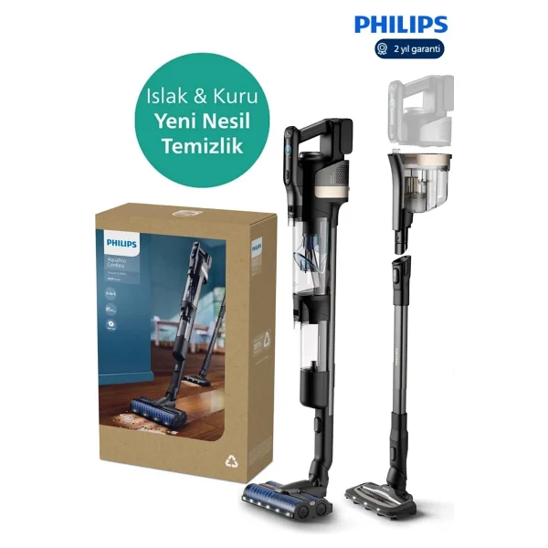 Philips Aqua Trio 9000 Serisi Xw9463/11 Islak Kuru Şarjlı Dikey Süpürge - Görsel 5