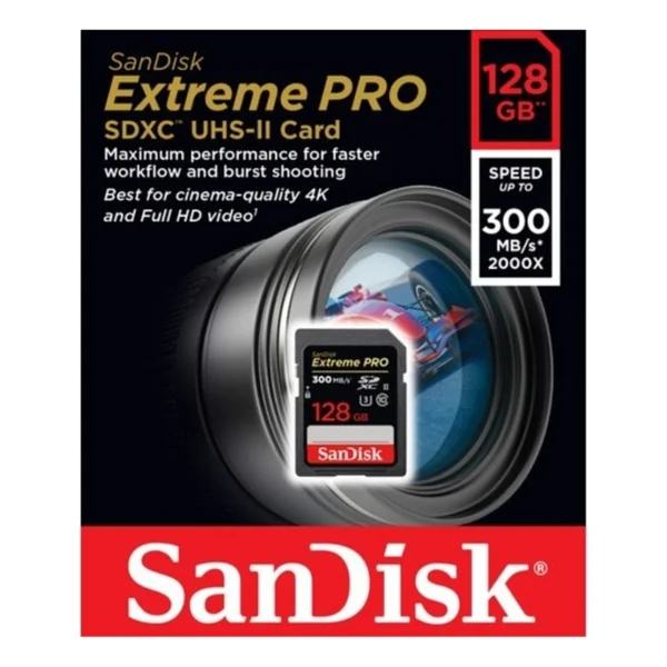 Sandisk 128gb Extreme Pro Sdxc Uhs-I Sd Hafıza Kartı - Görsel 2