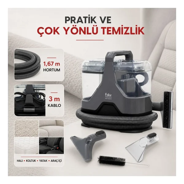 Fakir Spot Cleaner Pr1018 Koltuk Ve Halı Yıkama Makinesi - Görsel 8